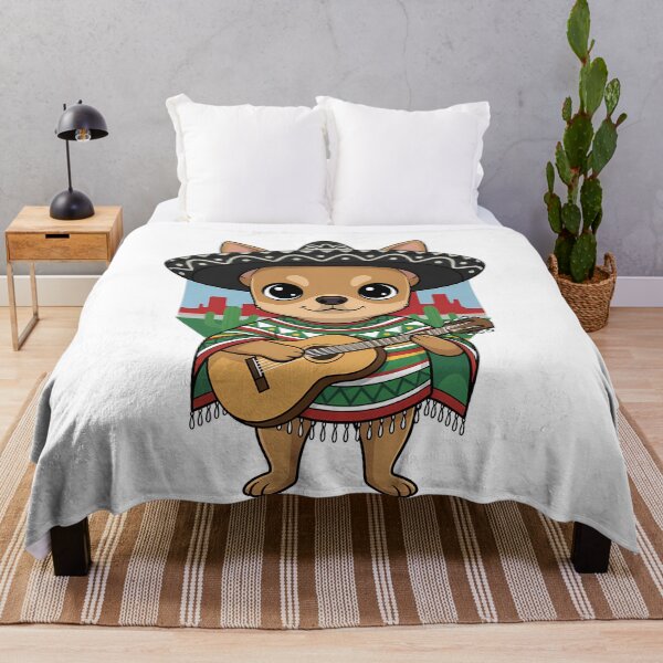 Item preview, Mexican Chihuahua Sombrero Guitar Dog designed and sold by k3rstman1.