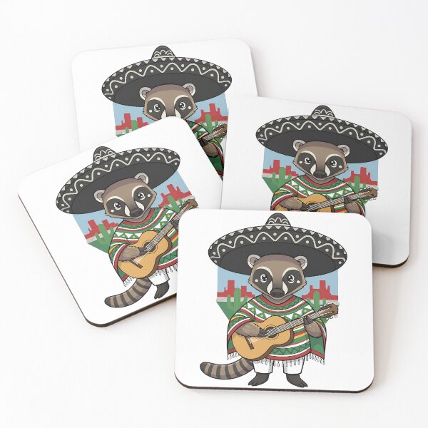 Item preview, Mexican Coati Mariachi Guitar Sombrero designed and sold by k3rstman1.