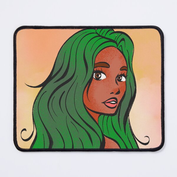 Item preview, Green Goddess - Colorful Artistic Drawing designed and sold by FILEO.