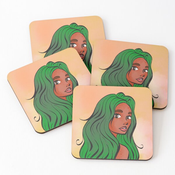 Item preview, Green Goddess - Colorful Artistic Drawing designed and sold by FILEO.