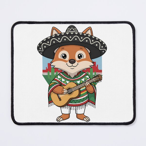 Item preview, Mexican Coyote Sombrero Guitar Fiesta designed and sold by k3rstman1.