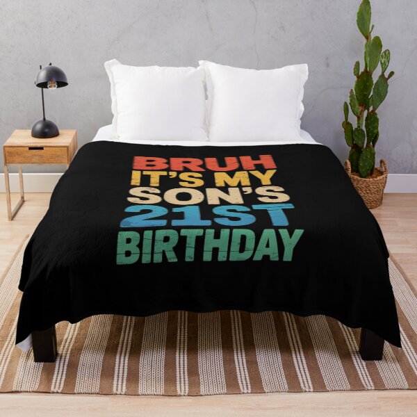 Item preview, Bruh It's My Son's 21st Birthday Turning 21 Years Old designed and sold by HuValverdeArt.