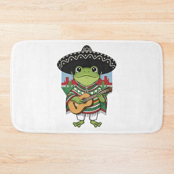 Item preview, Mexican Mariachi Frog Sombrero Guitar designed and sold by k3rstman1.