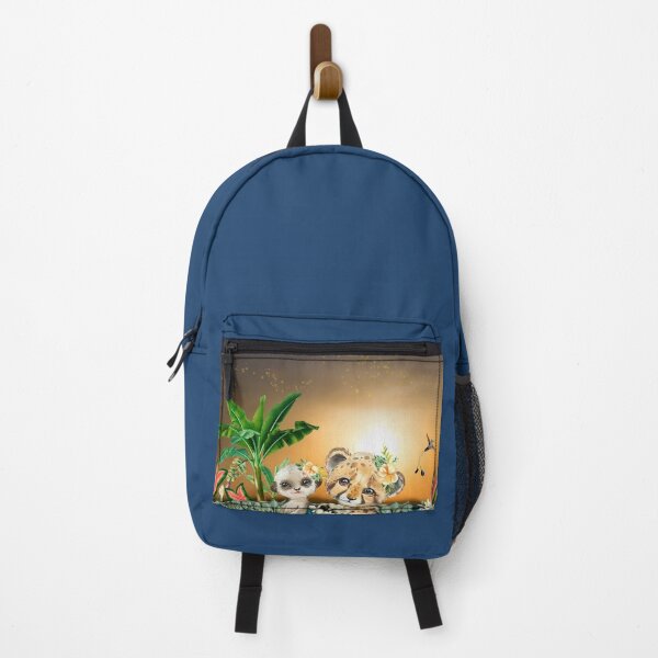 Item preview, The Cute Duo At Sunset In The Magical Jungle designed and sold by hurmerinta.