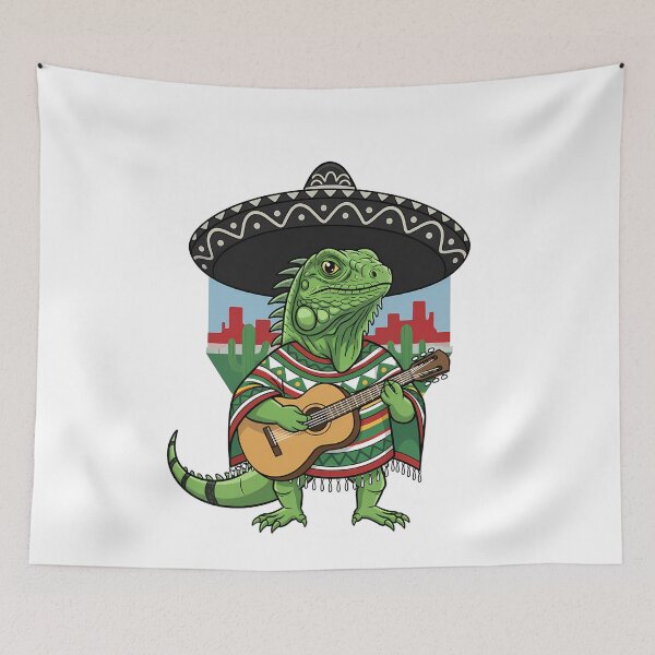 Item preview, Mexican Iguana Sombrero Guitar Music designed and sold by k3rstman1.