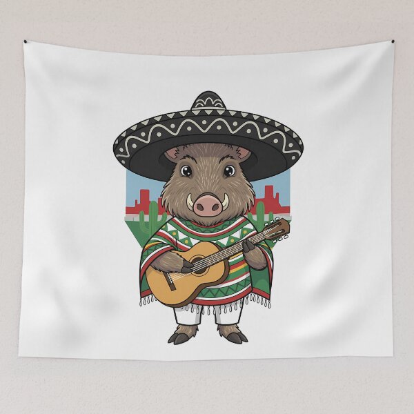 Item preview, Mexican Javelina Sombrero Guitar designed and sold by k3rstman1.