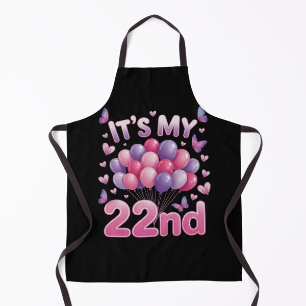 Item preview, Butterflies Hearts Happy 22 Years Old It's My 22nd Birthday  designed and sold by HuValverdeArt.