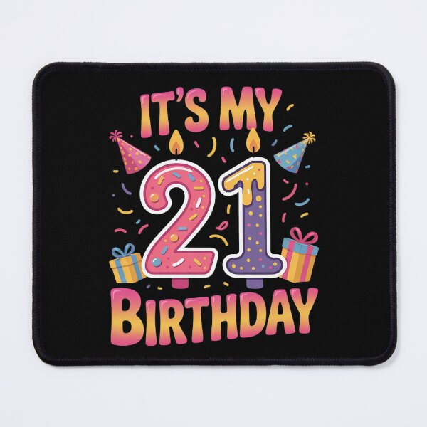 Item preview, Candle Presents It's My 21 Years Old Birthday Happy 21st Day4  designed and sold by HuValverdeArt.