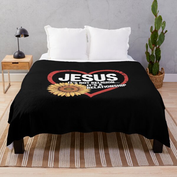 Item preview, Jesus It's Not Religion It's A Relationship Flower Heart designed and sold by KingsLife1994.