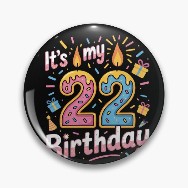 Item preview, Candle Presents It's My 22 Years Old Birthday Happy 22nd Day  designed and sold by HuValverdeArt.