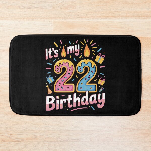 Item preview, Candle Presents It's My 22 Years Old Birthday Happy 22nd Day  designed and sold by HuValverdeArt.