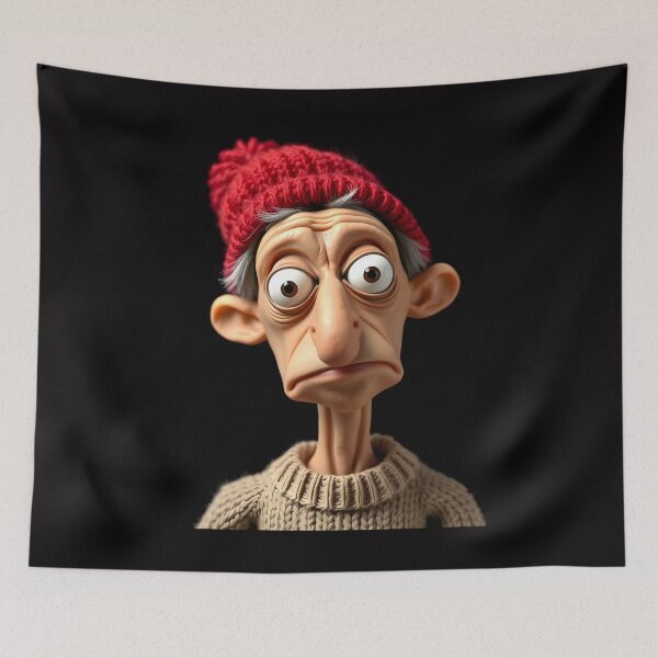 Item preview, Funny faced old fisherman  designed and sold by Henrybubbles400.