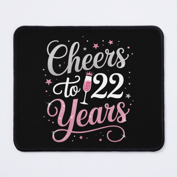 Item preview, Cheers To 22 Years 22th Birthday designed and sold by HuValverdeArt.