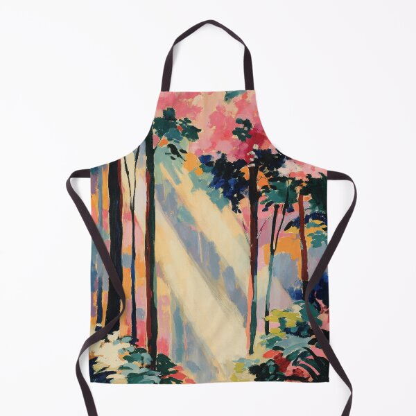Item preview, Abstract forest in colorful evening light designed and sold by ArtHouseNiklas.