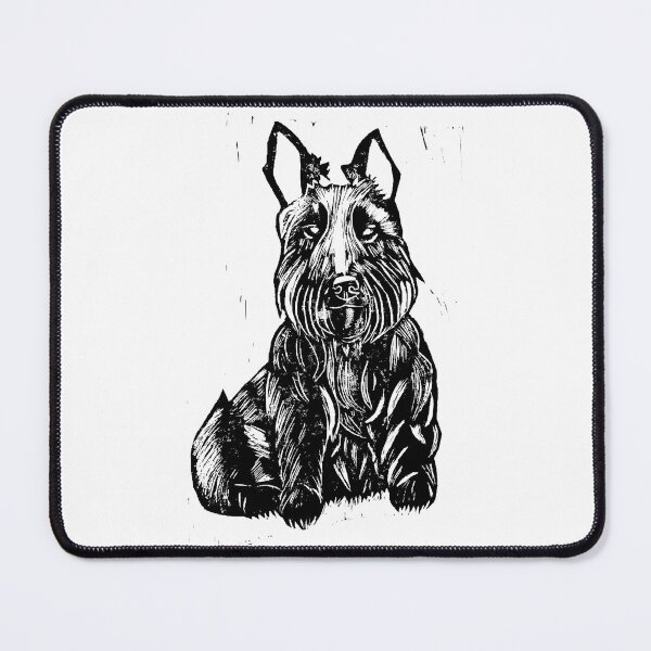 Item preview, Scottie Dog Lino Print designed and sold by Partnerporium.