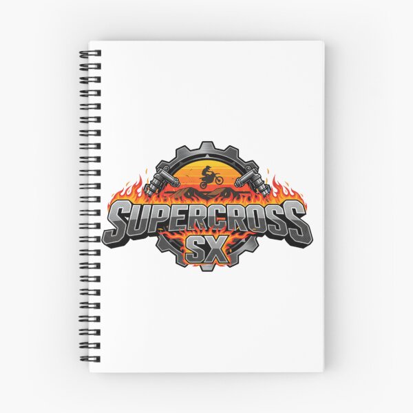 Item preview, Supercross SX Extreme Fire Moto Rider Gear Logo Track Racing designed and sold by DibuHumor.