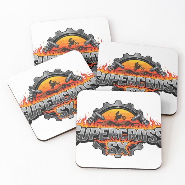 Item preview, Supercross SX Extreme Fire Moto Rider Gear Logo Track Racing designed and sold by DibuHumor.
