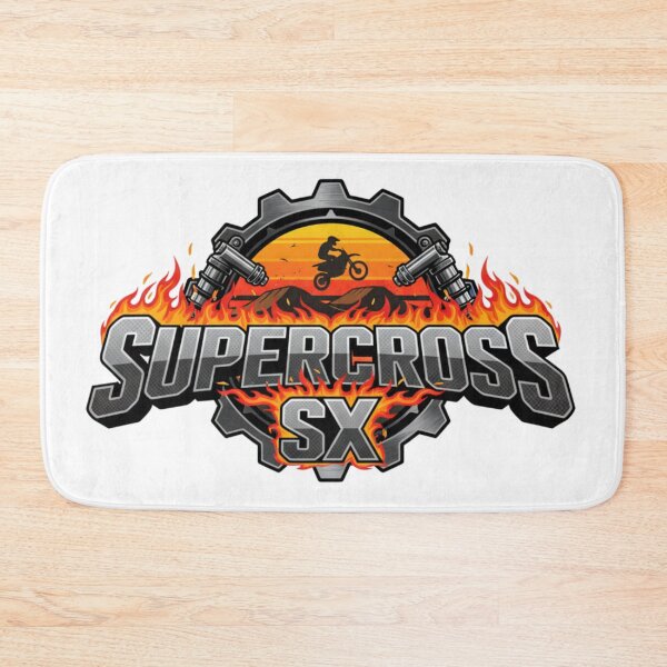 Item preview, Supercross SX Extreme Fire Moto Rider Gear Logo Track Racing designed and sold by DibuHumor.