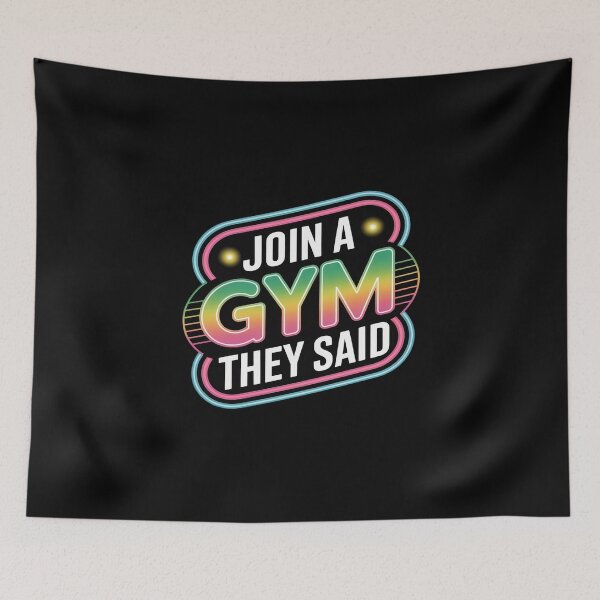 Item preview, Join A Gym They Said Fitness Exercise Workout designed and sold by KingsLife1994.