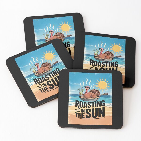 Item preview, Funny Thanksgiving Turkey Roasting Sun Beach Holiday Humor designed and sold by BakeryDozen.