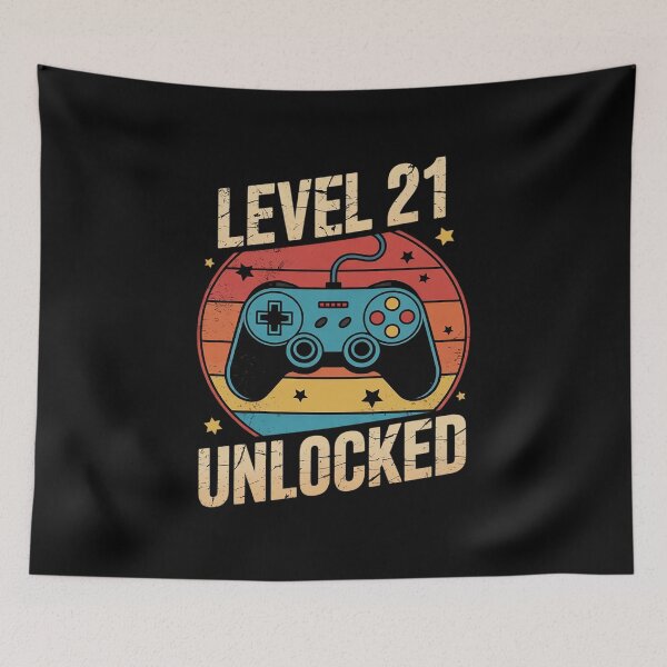 Item preview, Gaming 21st Birthday 21 Year Old Boy Girl Gamer  designed and sold by HuValverdeArt.