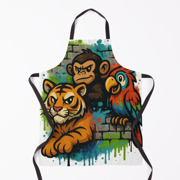 Item preview, Jungle Crew – Street Animal Squad Graffiti Tee ??? designed and sold by PastimeMastery.