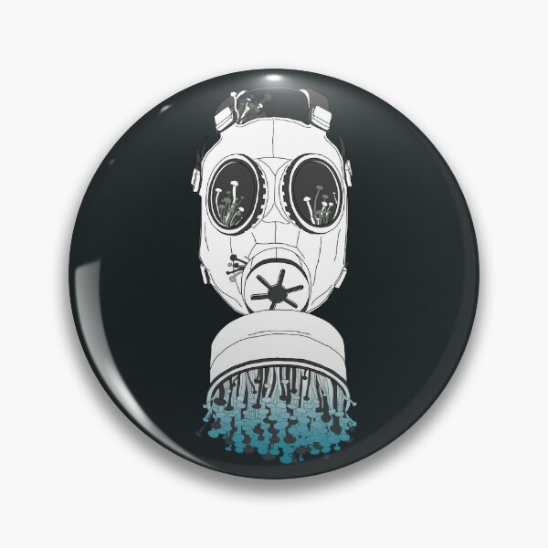 Item preview, Gas Mask Bottomless Enoki Mushrooms designed and sold by Julie Barry.