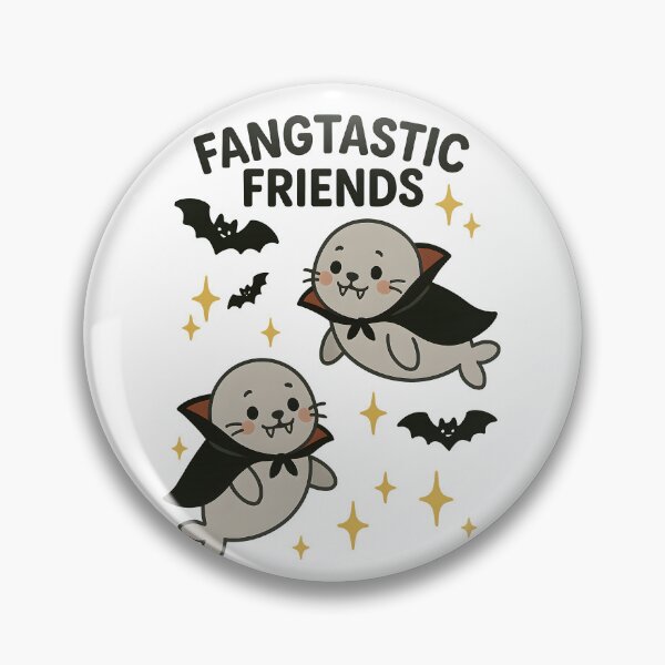 Item preview, Fangtastic Friends | Cute Baby Harbor Seals Vampire | Kawaii Halloween Friendship Gift | Spooky Cute Seal Lovers designed and sold by ClinicalHubs.