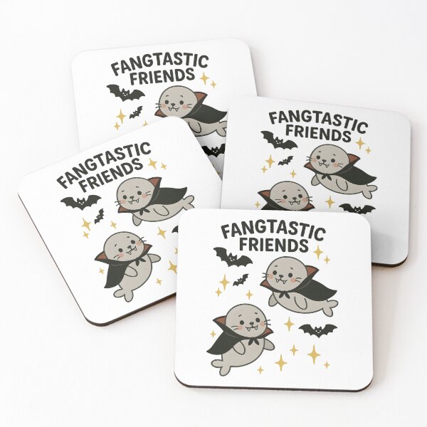 Item preview, Fangtastic Friends | Cute Baby Harbor Seals Vampire | Kawaii Halloween Friendship Gift | Spooky Cute Seal Lovers designed and sold by ClinicalHubs.