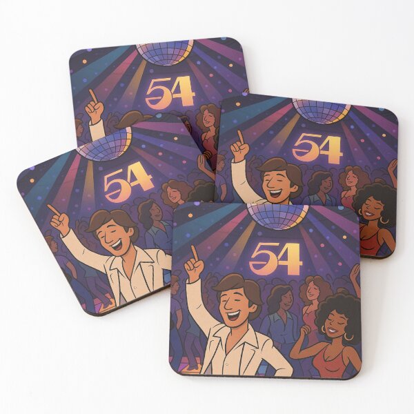 Item preview, dANCING AT 54: Retro Night Fever – Disco Party Vibes designed and sold by Arte Cartoon From TagTeam Group.