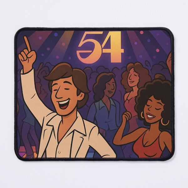 Item preview, dANCING AT 54: Retro Night Fever – Disco Party Vibes designed and sold by Arte Cartoon From TagTeam Group.