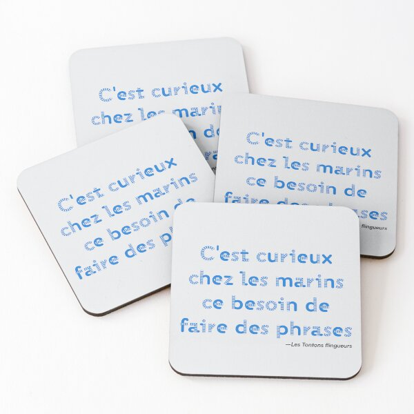 Aperçu de l'œuvre C'est curieux chez les marins ce besoin de faire des phrases (citation) créée et vendue par PariSeine.