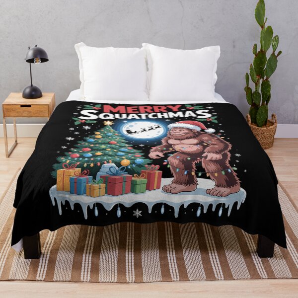 Item preview, Merry Squatchmas Christmas Tree Santa Bigfoot Sasquatch designed and sold by Bandikonsalez.