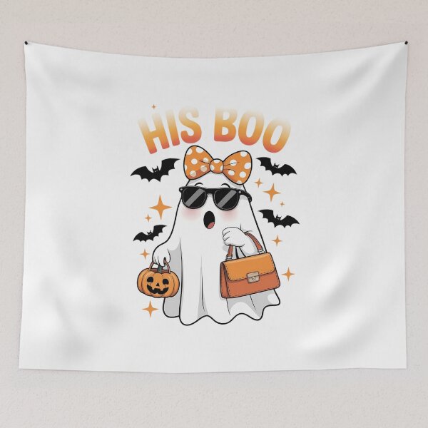 Item preview, Her Boo His Boo Ghost Matching Couples Halloween designed and sold by VENOM0RIOT.