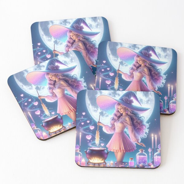 Item preview, Beautiful Sorceress Cooking Pasta and Love Elixirs designed and sold by M-Y-A-R-T-.