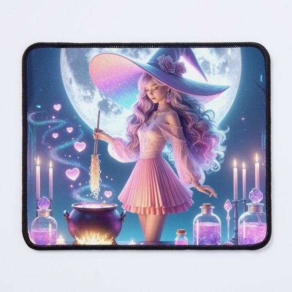 Item preview, Beautiful Sorceress Cooking Pasta and Love Elixirs designed and sold by M-Y-A-R-T-.
