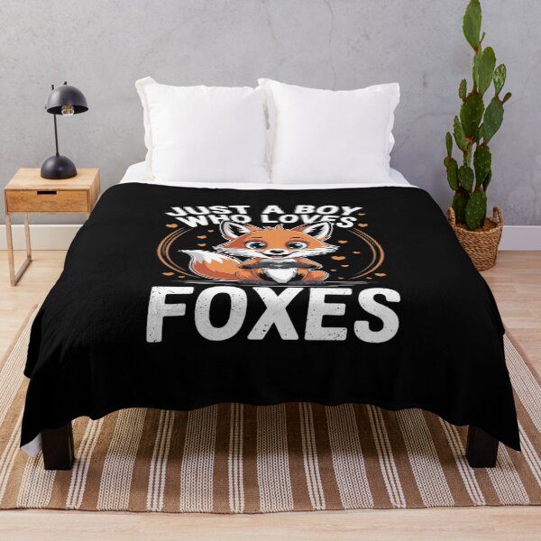 Item preview, Just A Boy Who Loves Foxes Fox Lover Fox Art Wild Animals designed and sold by KingsLife1994.