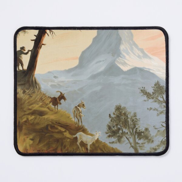Item preview, Vintage Alps Travel Poster | Le Mont-Cervin Matterhorn | PLM Railway Art Nouveau | Swiss & Italian Alpine Adventure designed and sold by artofuniverse.