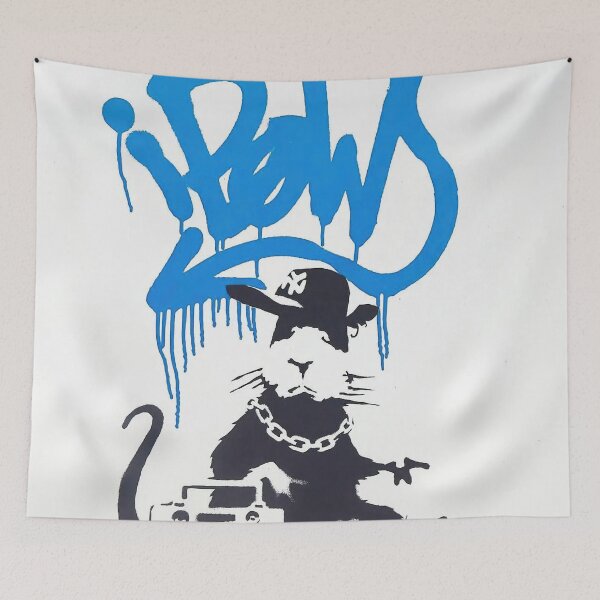 Item preview, Gangsta Rat (ap Blue) By Banksy designed and sold by ALIONAMER.