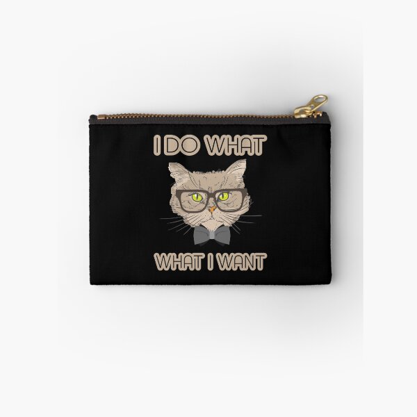 Item preview, I Do What I Want Retro Style Cat Meme designed and sold by PrintPress.