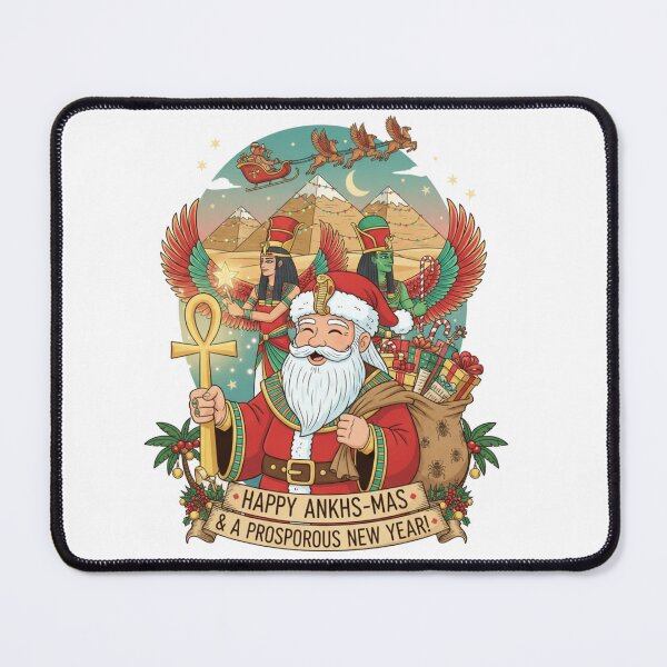 Item preview, Happy Ankhs-mas! Egyptian Mythology Christmas Pun designed and sold by MythoWorldddd.