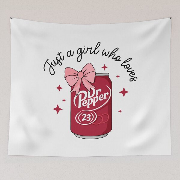 Item preview, Just a Girl Who Loves Dr Pepper designed and sold by badreeder.