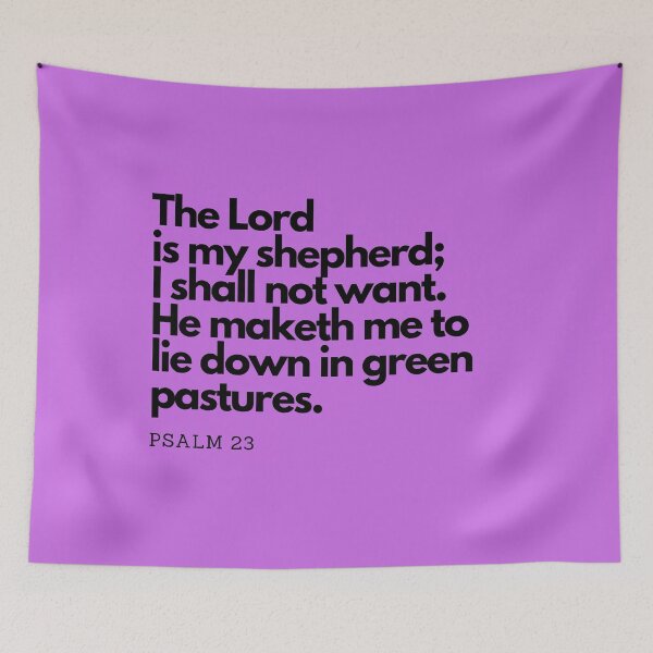 Item preview, Bible Quotes: The Lord is my shepherd Inspirational Quotes, Daily Quotes  designed and sold by Animals, Nature & Landscapes.