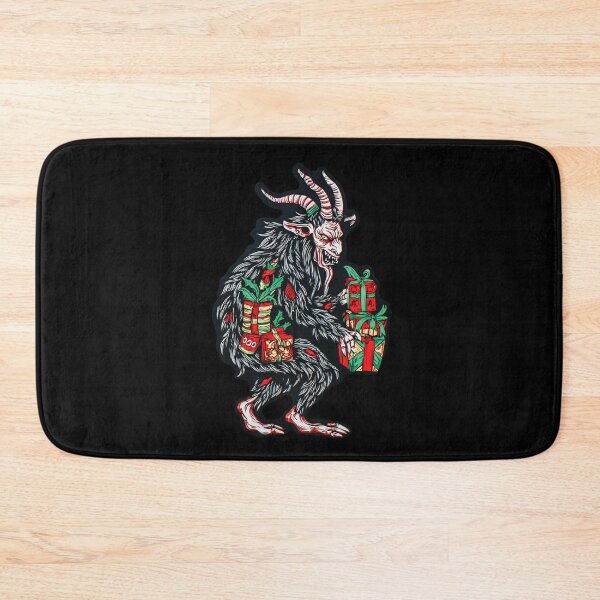 Item preview, Cartoon Krampus with Gifts – Creepy Funny Christmas Design designed and sold by SleekLineSketches.