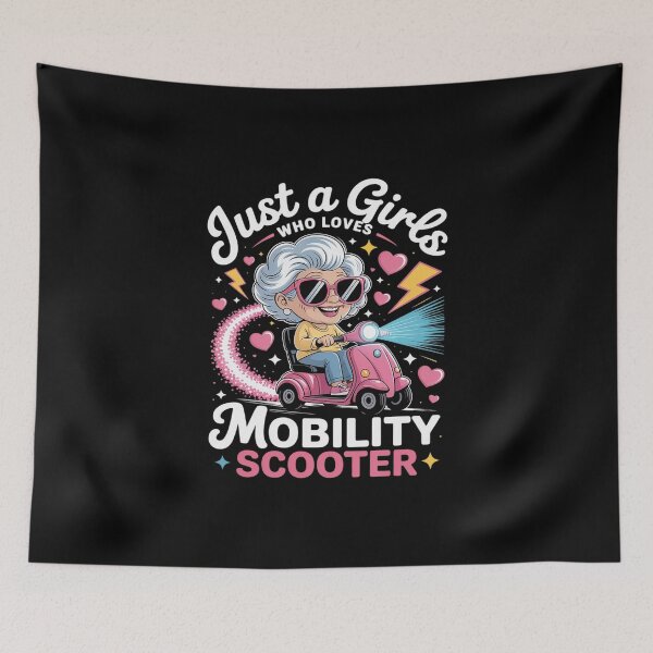 Item preview, Just a Girl Who Loves Mobility Scooter Funny Scooter Seniors designed and sold by KingsLife1994.