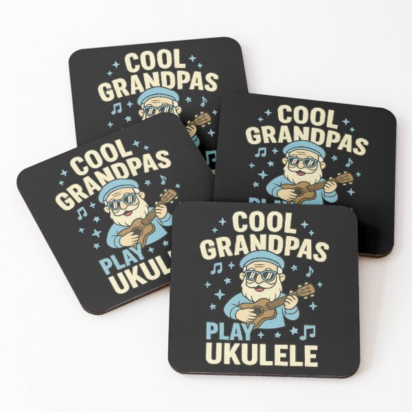 Item preview, Cool Grandpas Play Ukulele Funny Music Lover Vintage Grandpa Guitar Design designed and sold by ArtDesignTp.