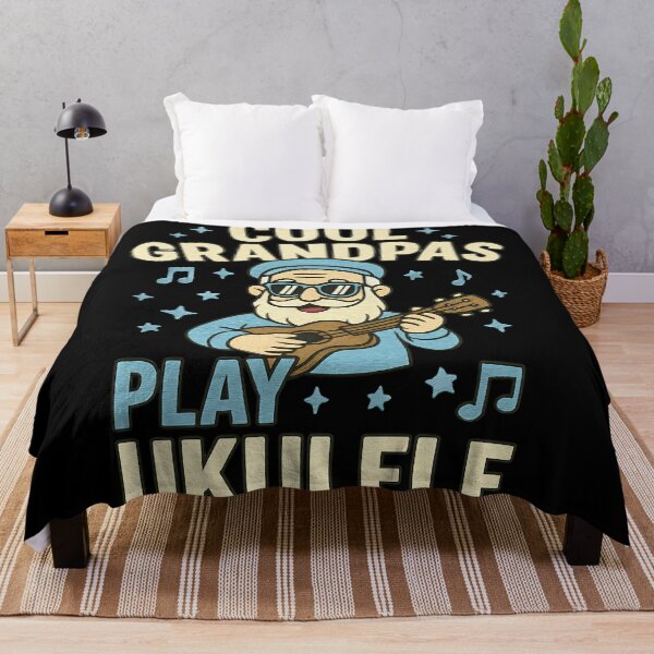 Item preview, Cool Grandpas Play Ukulele Funny Music Lover Vintage Grandpa Guitar Design designed and sold by ArtDesignTp.