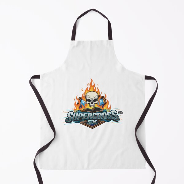 Item preview, Supercross SX Skull Fire Logo Skull Rider Extreme Neon designed and sold by DibuHumor.