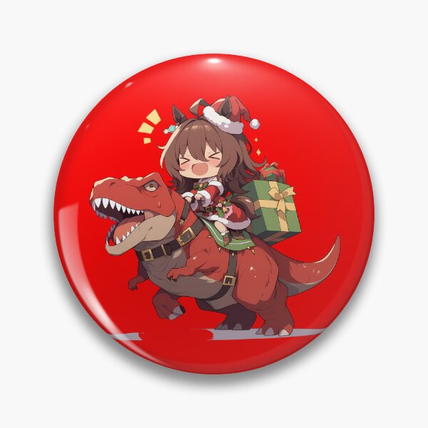 Item preview, Agnes Tachyon Uma Musume Pretty Derby Anime Girl Christmas Dinosaur Adventure designed and sold by TorbenKuhano.