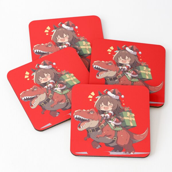 Item preview, Agnes Tachyon Uma Musume Pretty Derby Anime Girl Christmas Dinosaur Adventure designed and sold by TorbenKuhano.